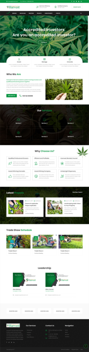 Web Design by Ashish 11 for Concept to Harvest | Design: #18274868