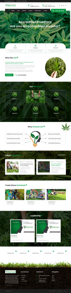 Web Design by Ashish 11 for Concept to Harvest | Design: #18343946