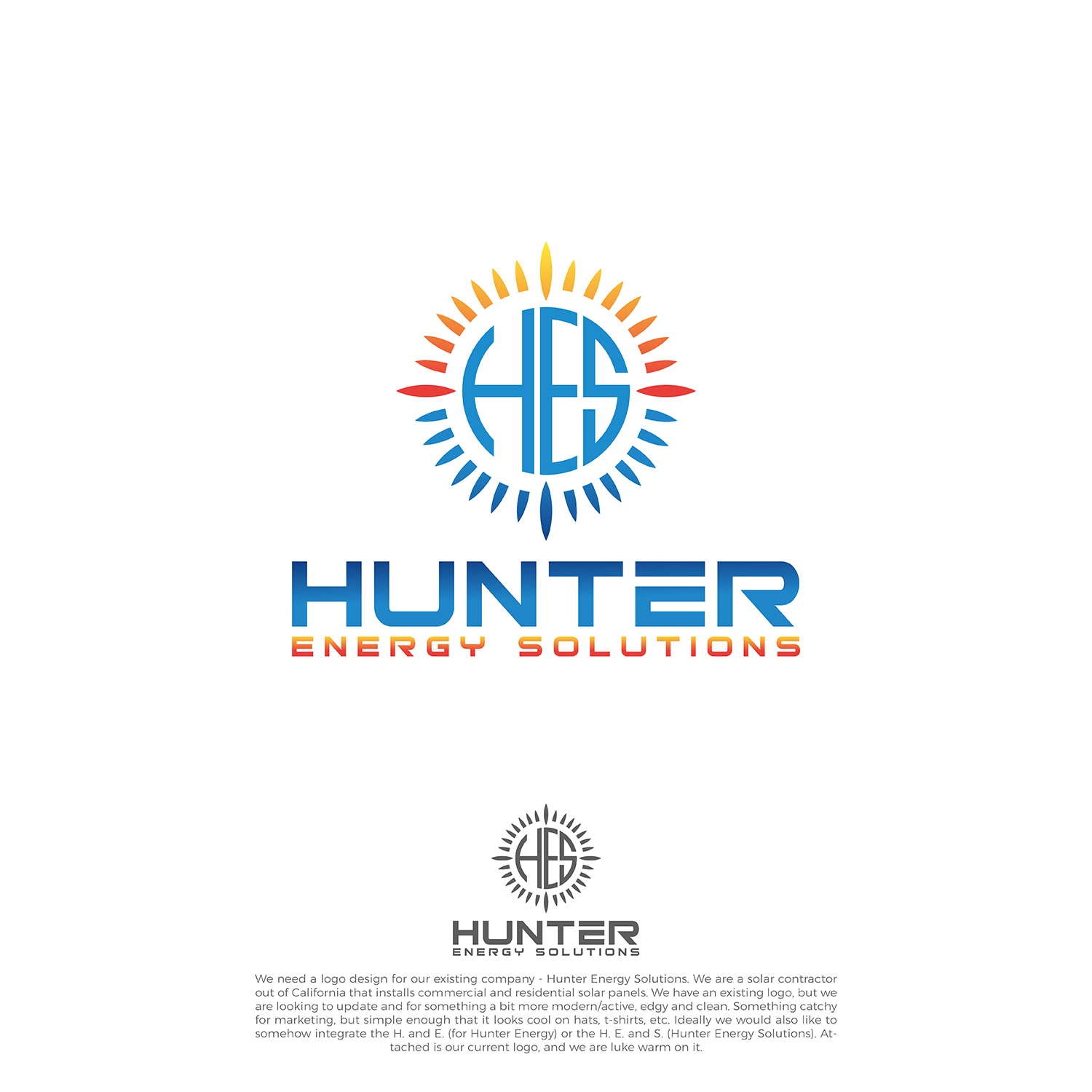 Logo Design by GOOD ARTZ for Hunter Energy Solutions | Design #18031864