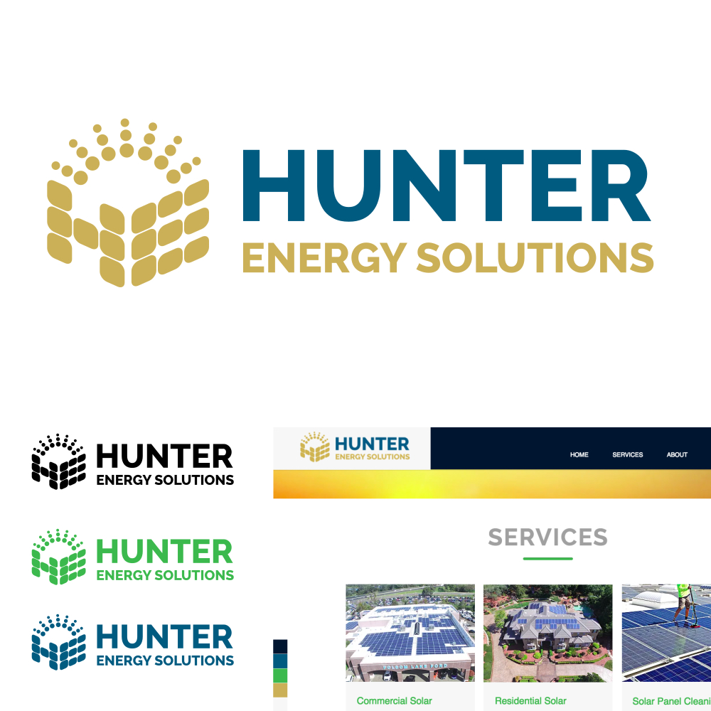 Logo Design by Ofigel for Hunter Energy Solutions | Design #18040808