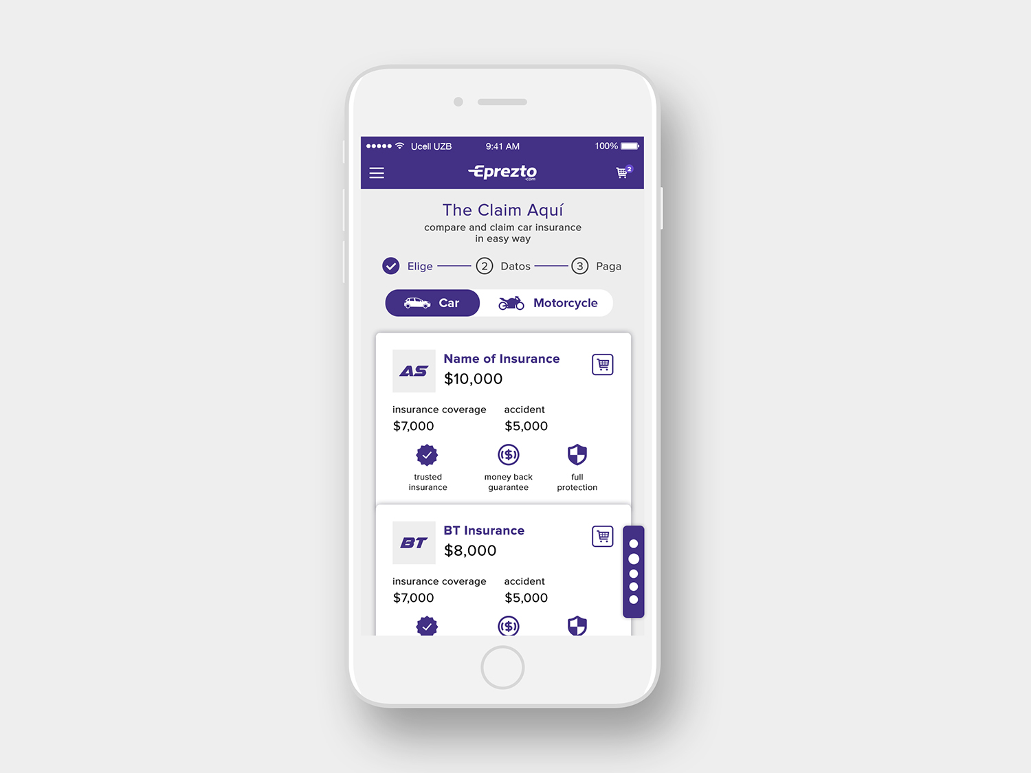 Diseño de aplicación (App) por Lauren para este proyecto | Diseño #18104701
