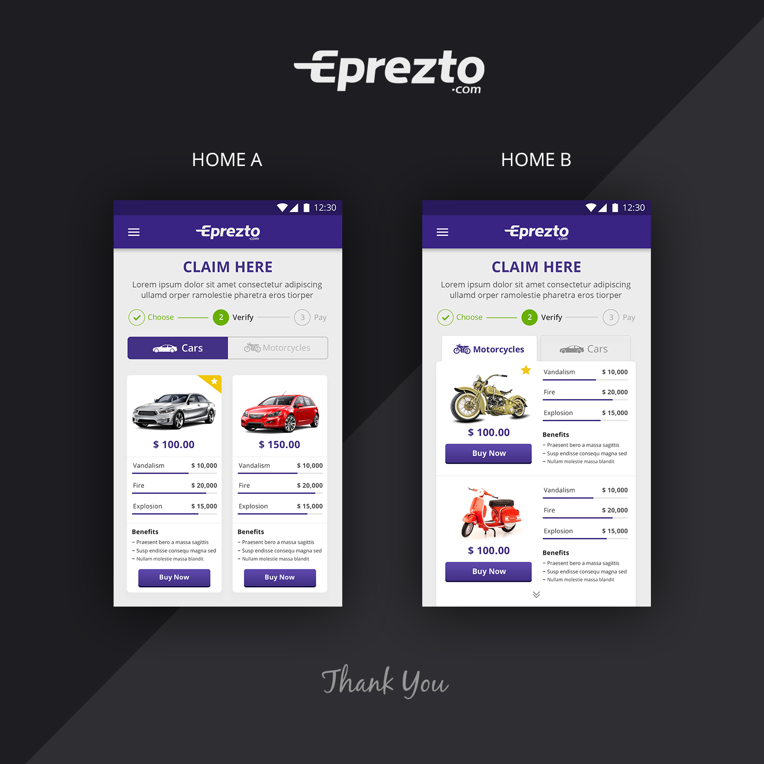 Economical, Playful, Insurance App Design for a Company by Blendesign ...