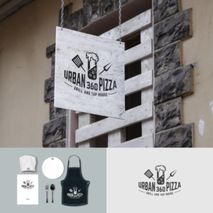 Urabn 360  Pizza, Grill and Tap House | Logo Design by Paperfox Designs