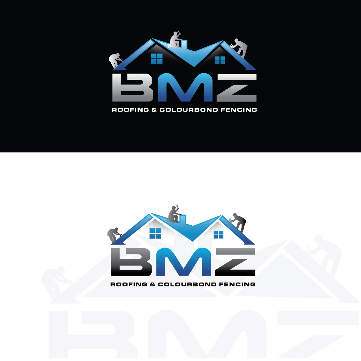 Logo Design by tigertwist for BMZ roofing & colourbond fencing  | Design #18026085