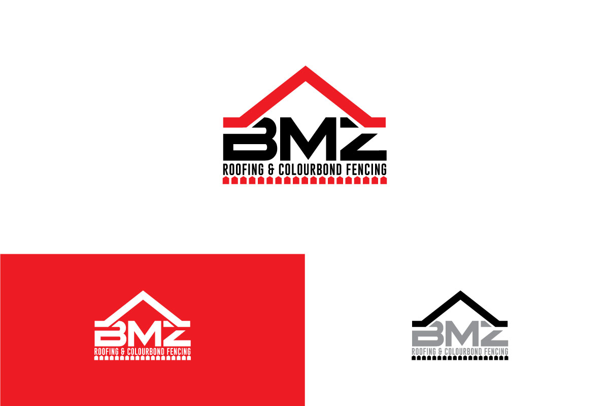 Logo-Design von Omee63 für BMZ roofing & colourbond fencing  | Design #18035289