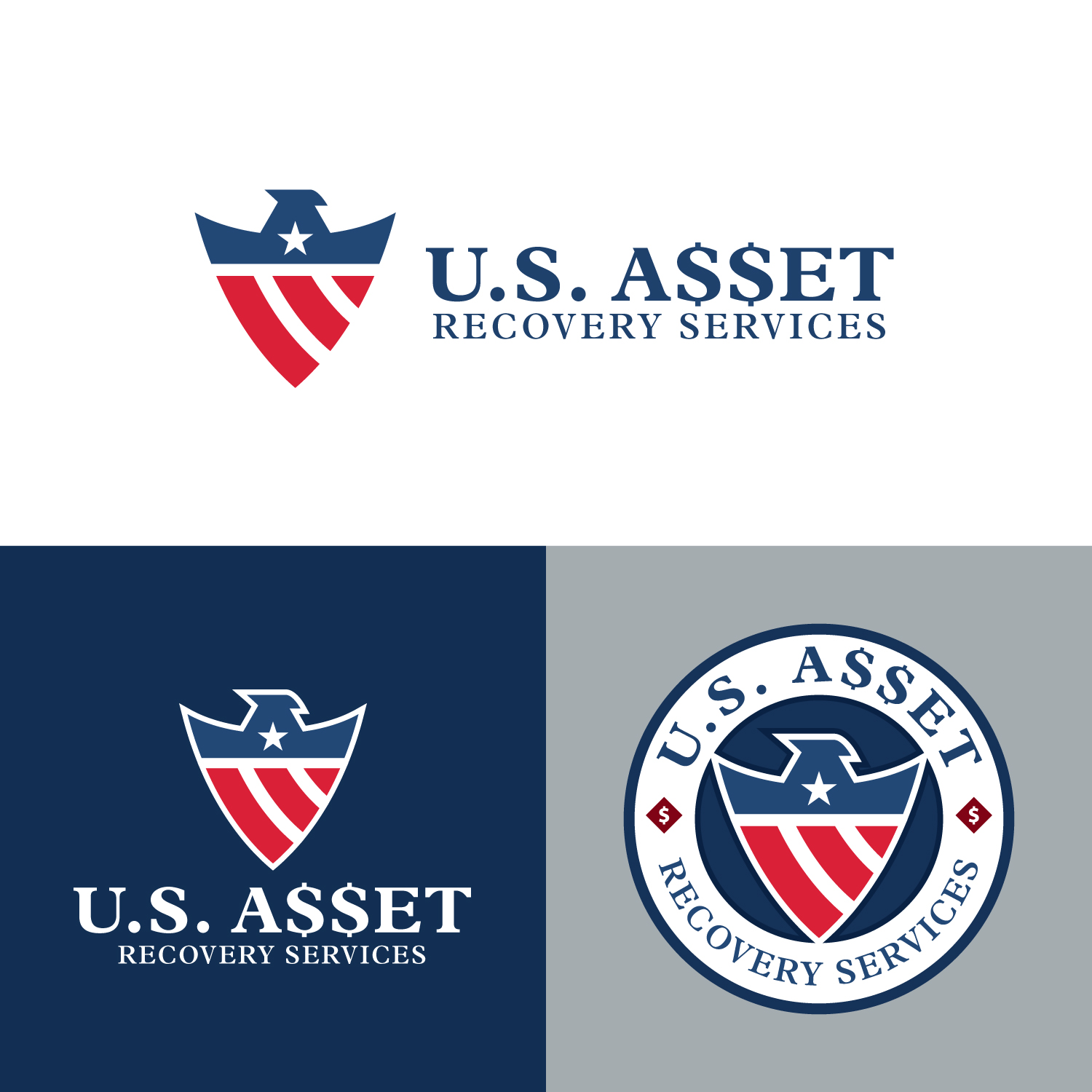 Logo Design by Buckingham for US Asset Recovery Service | Design #18074640