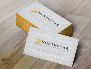 High end business card design for custom homebuilding company | Business Card Design by Ana White