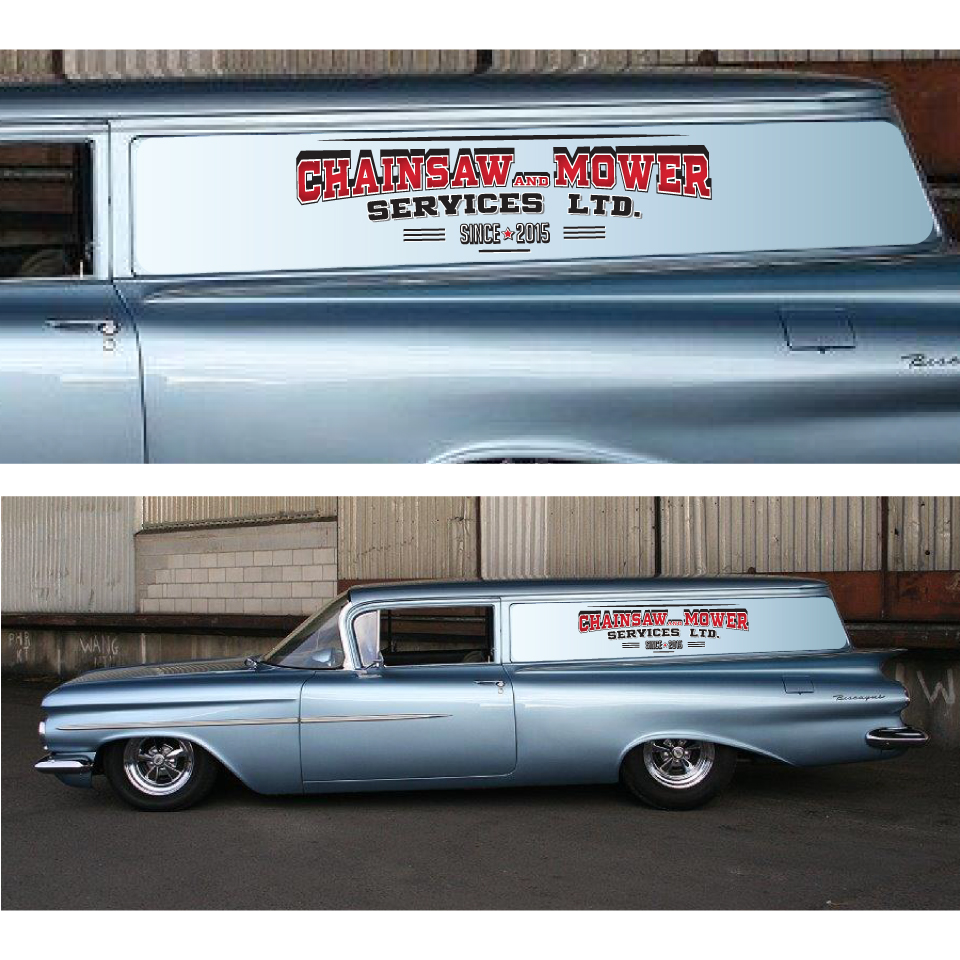 Signage Design by WILD FOX Desing Studio for Chainsaw and Mower Services 2015 ltd | Design #18463155