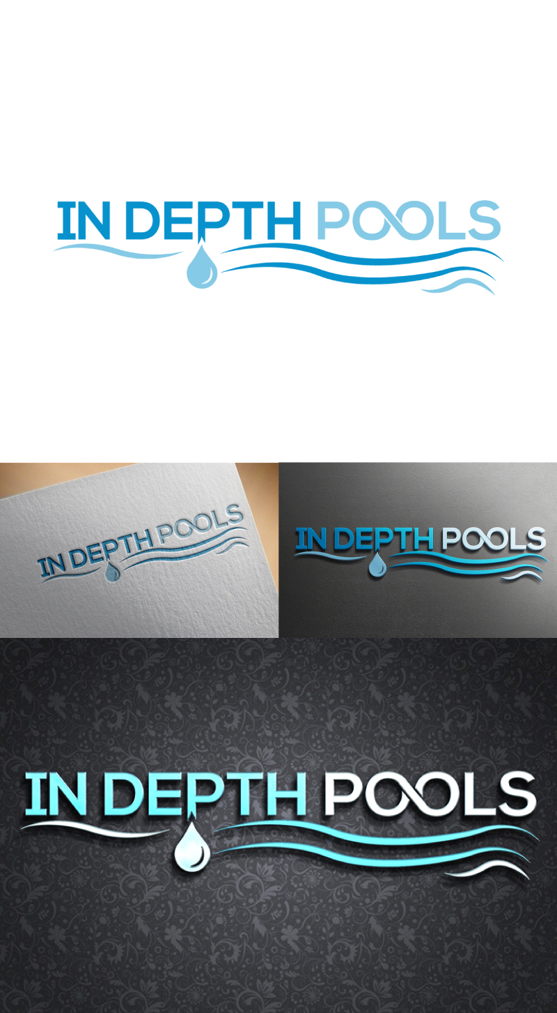 Logo Design by imyounuspathan 2 for In Depth Pools  | Design #18036095