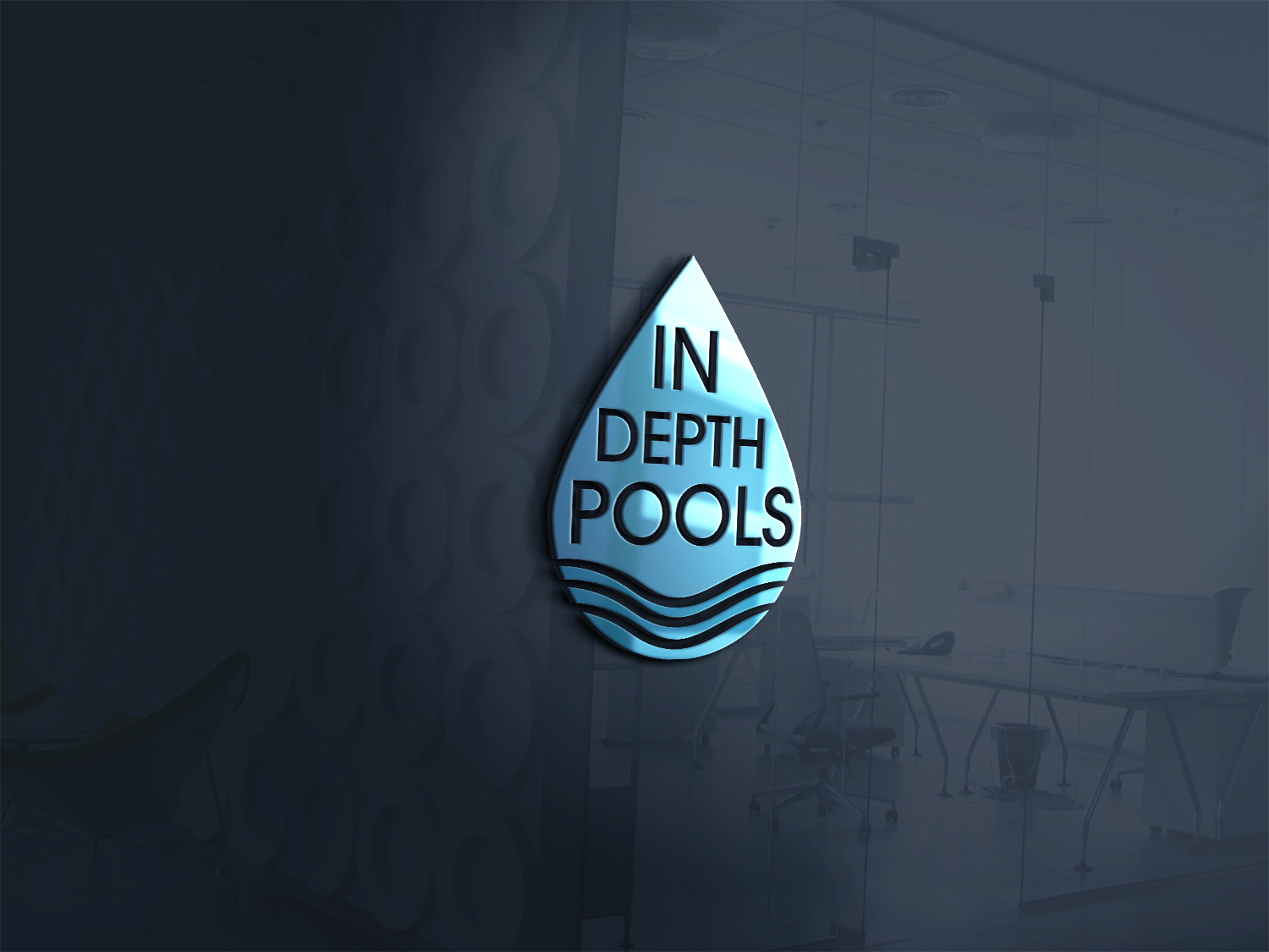 Logo Design by Aleezay Production for In Depth Pools  | Design #18036385
