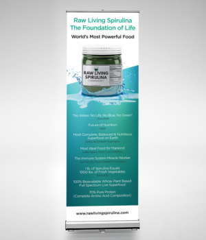 Raw Living Spirulina Rollup Banner 33