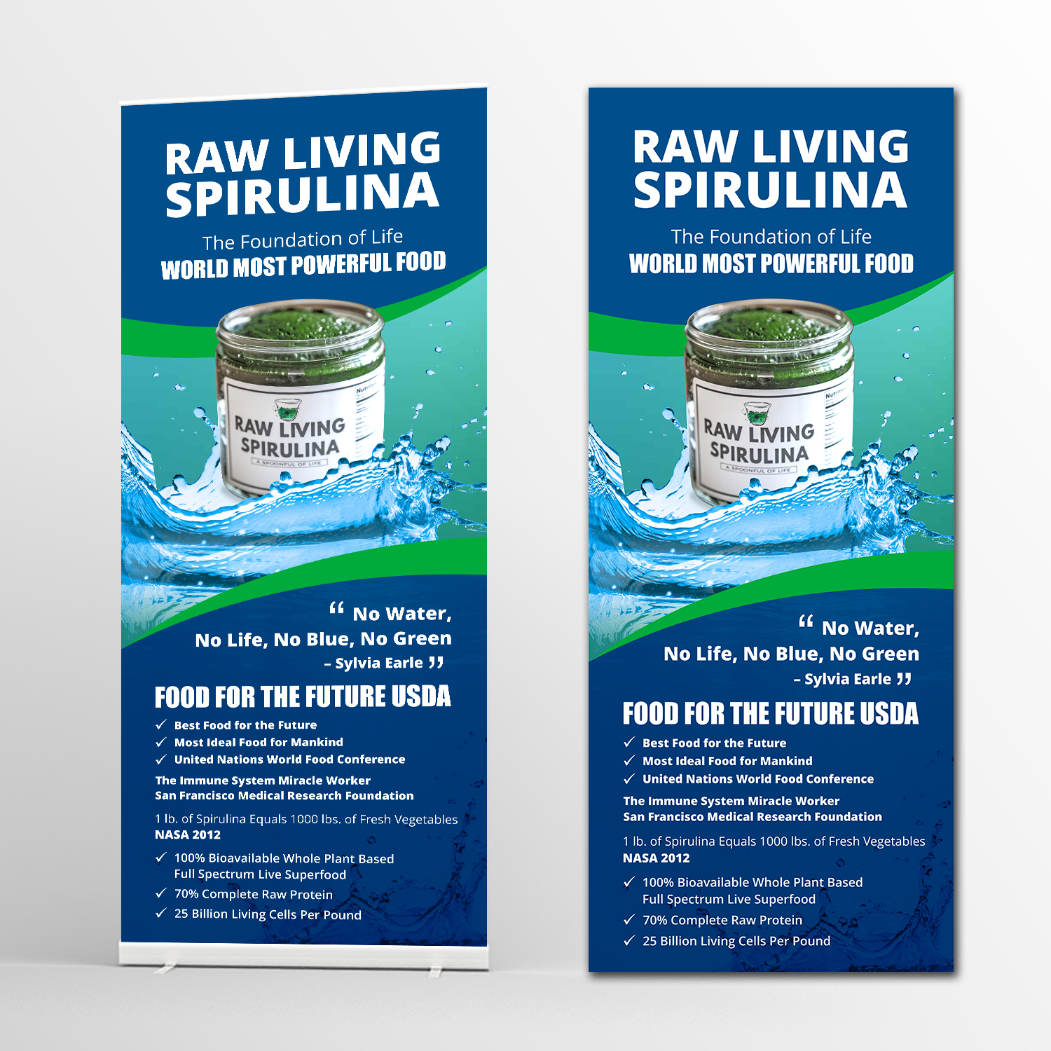 Werbetafel-Design von ecorokerz für Raw Living Spirulina | Design #18037391