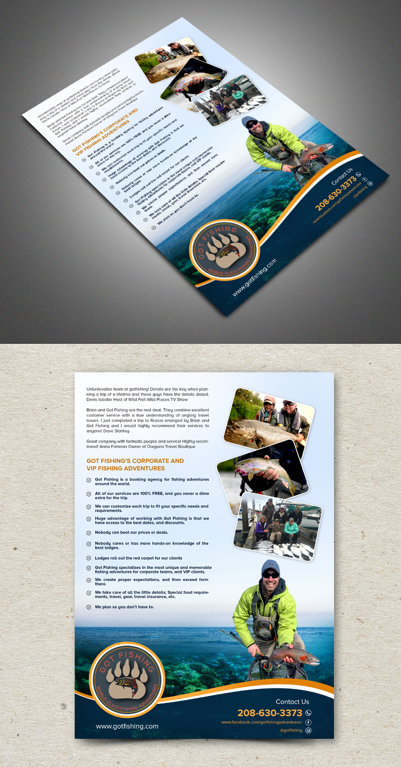 Flyer Design by creative.bugs for Got Fishing | Design #19515280
