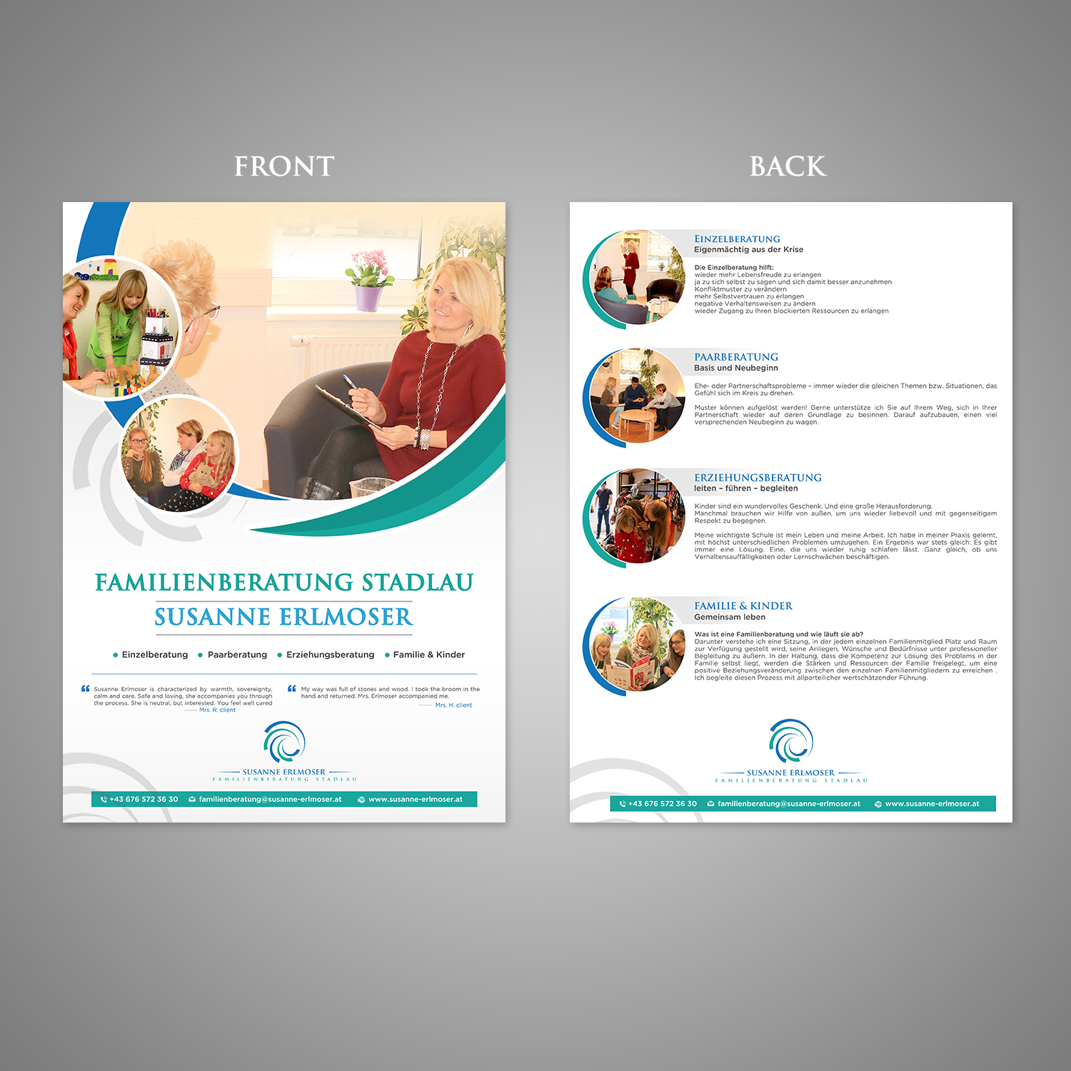 Flyer-Design von creative.bugs für Familienberatung Stadlau | Design #18389642