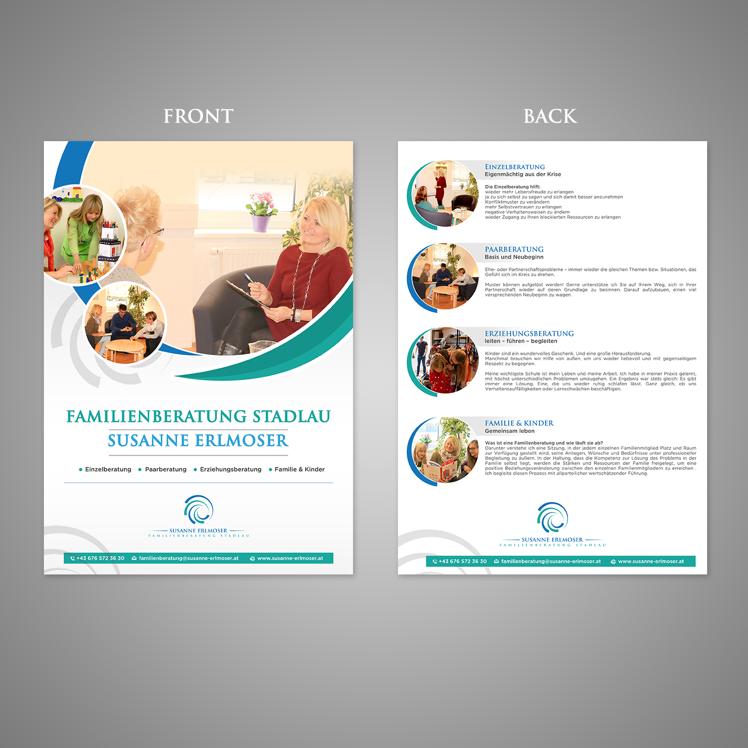 Diseño de Flyer por creative.bugs para Familienberatung Stadlau | Diseño: #18410109