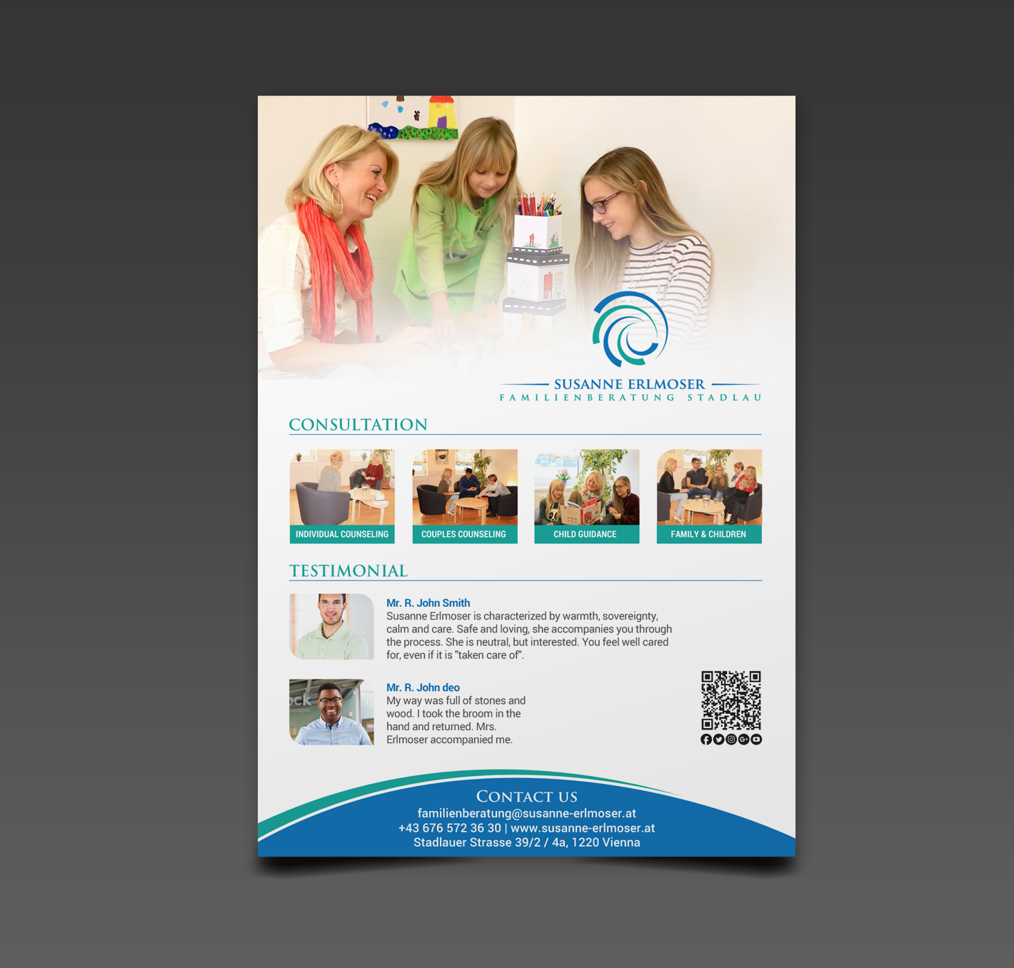 Flyer Design by chandrayaan.creative for Familienberatung Stadlau | Design #18370869