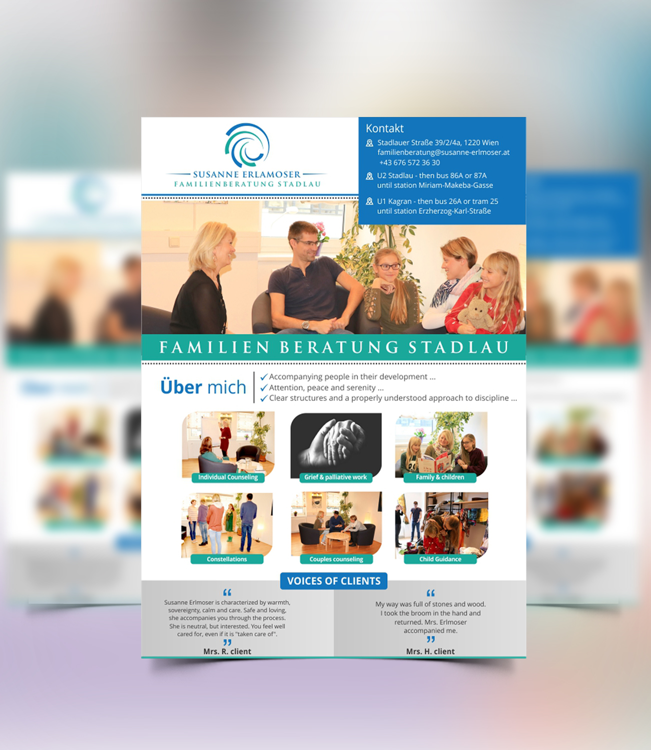 Flyer Design by ecorokerz for Familienberatung Stadlau | Design #18367385