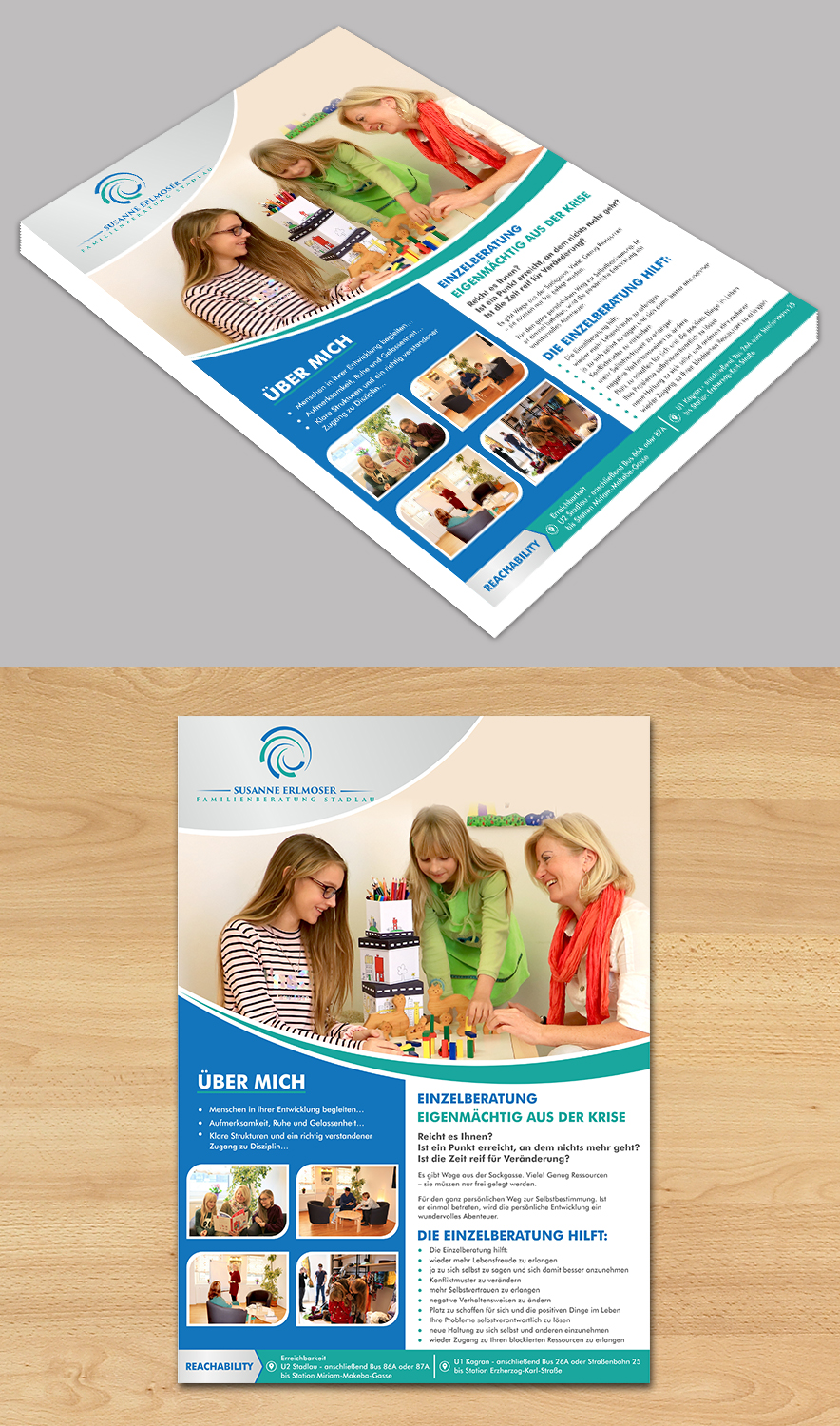 Flyer Design by ecorokerz for Familienberatung Stadlau | Design #18367493