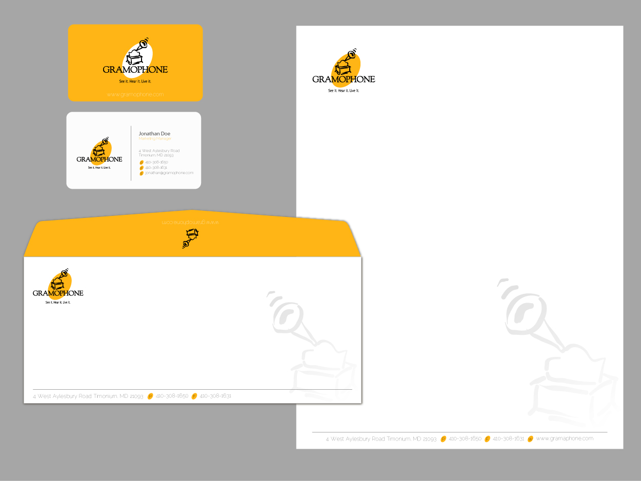 Stationery Design by Nila for Gramophone | Design #647053