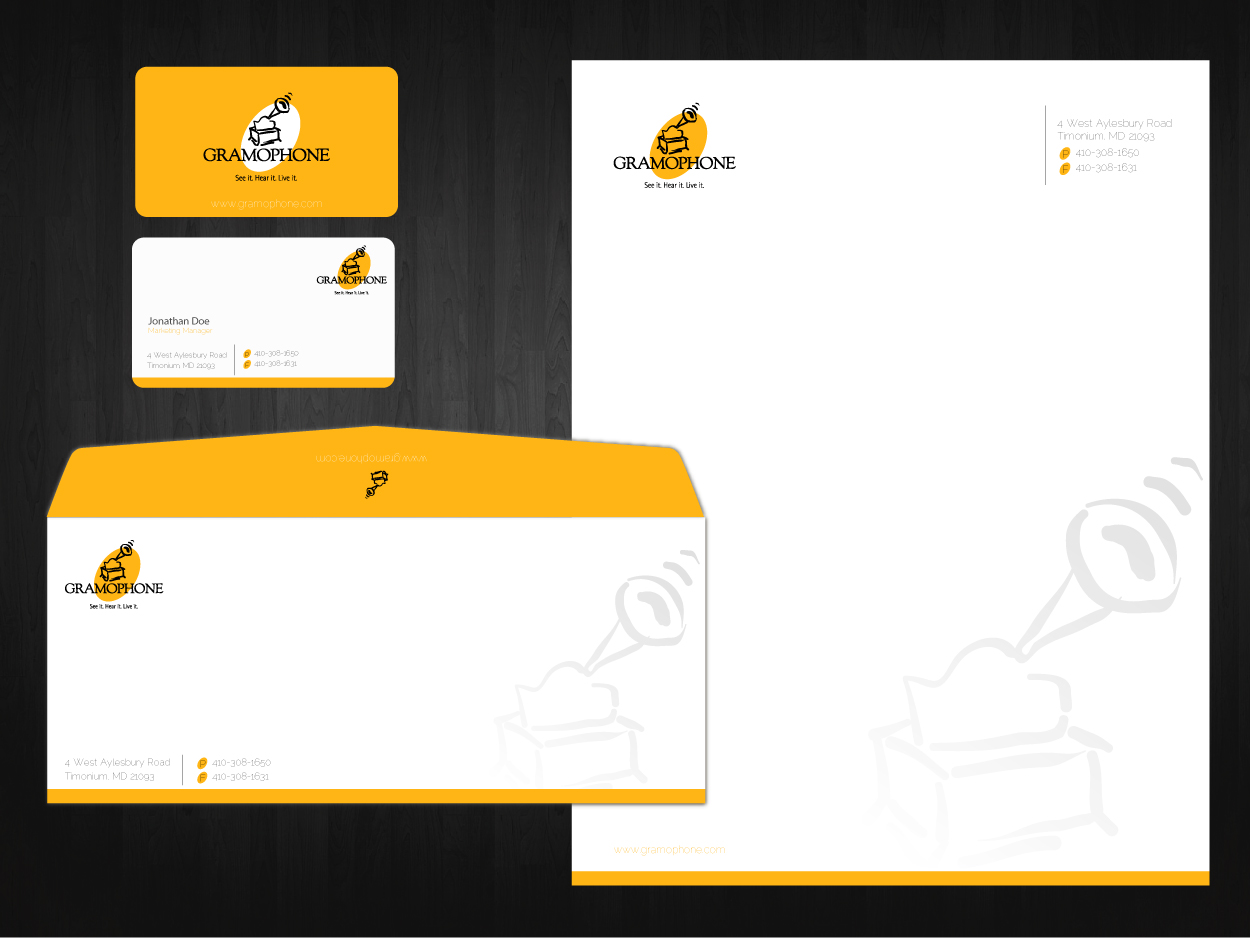 Stationery Design by Nila for Gramophone | Design #648844
