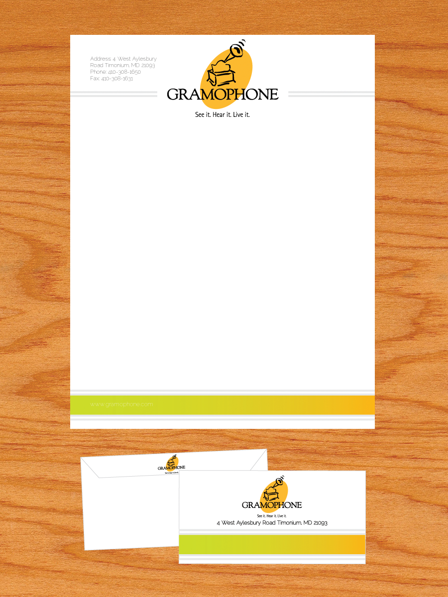 Stationery Design by Young Creations for Gramophone | Design #665638