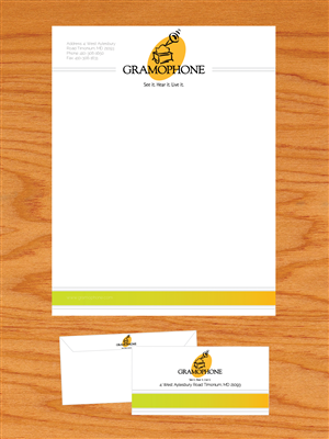 Stationery Design by Young Creations for Gramophone | Design: #665638