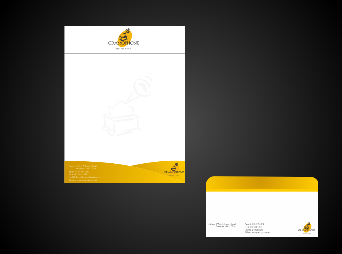 Stationery Design by Naavyd for Gramophone | Design #646355