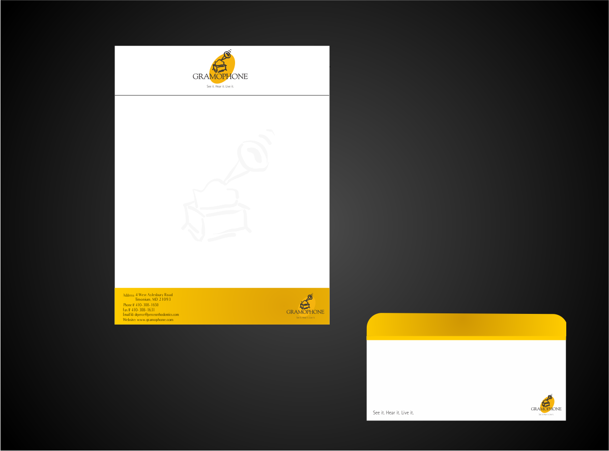 Stationery Design by Naavyd for Gramophone | Design #647087