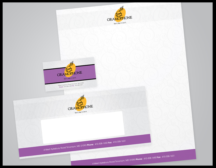 Stationery Design by Charcoal Arts for Gramophone | Design #671950