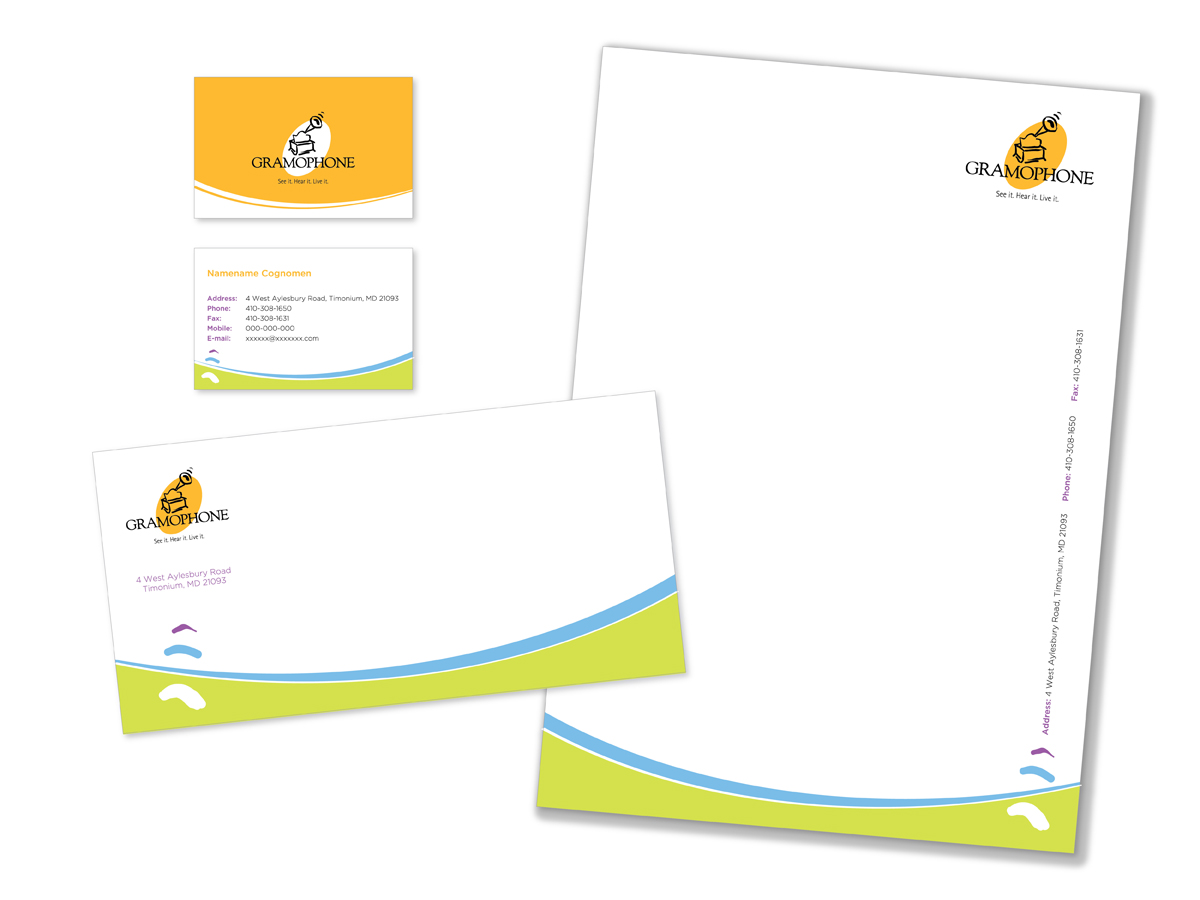 Stationery Design by vali for Gramophone | Design #647422