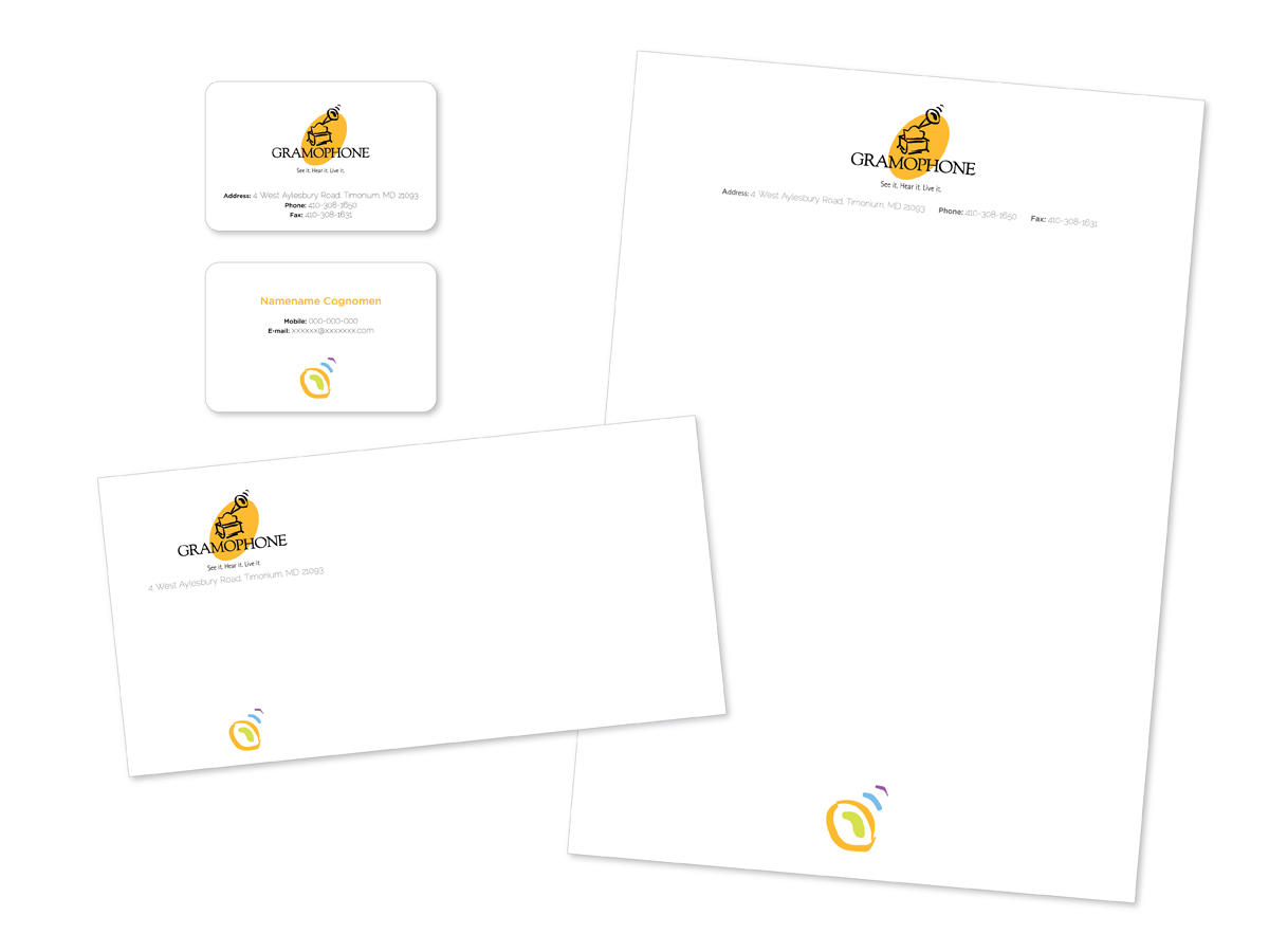 Stationery Design by vali for Gramophone | Design #649133