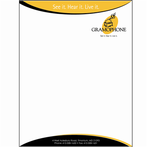 Stationery Design by TONI3449 for Gramophone | Design: #784318