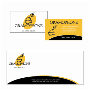 Stationery Design by TONI3449 for Gramophone | Design: #784319
