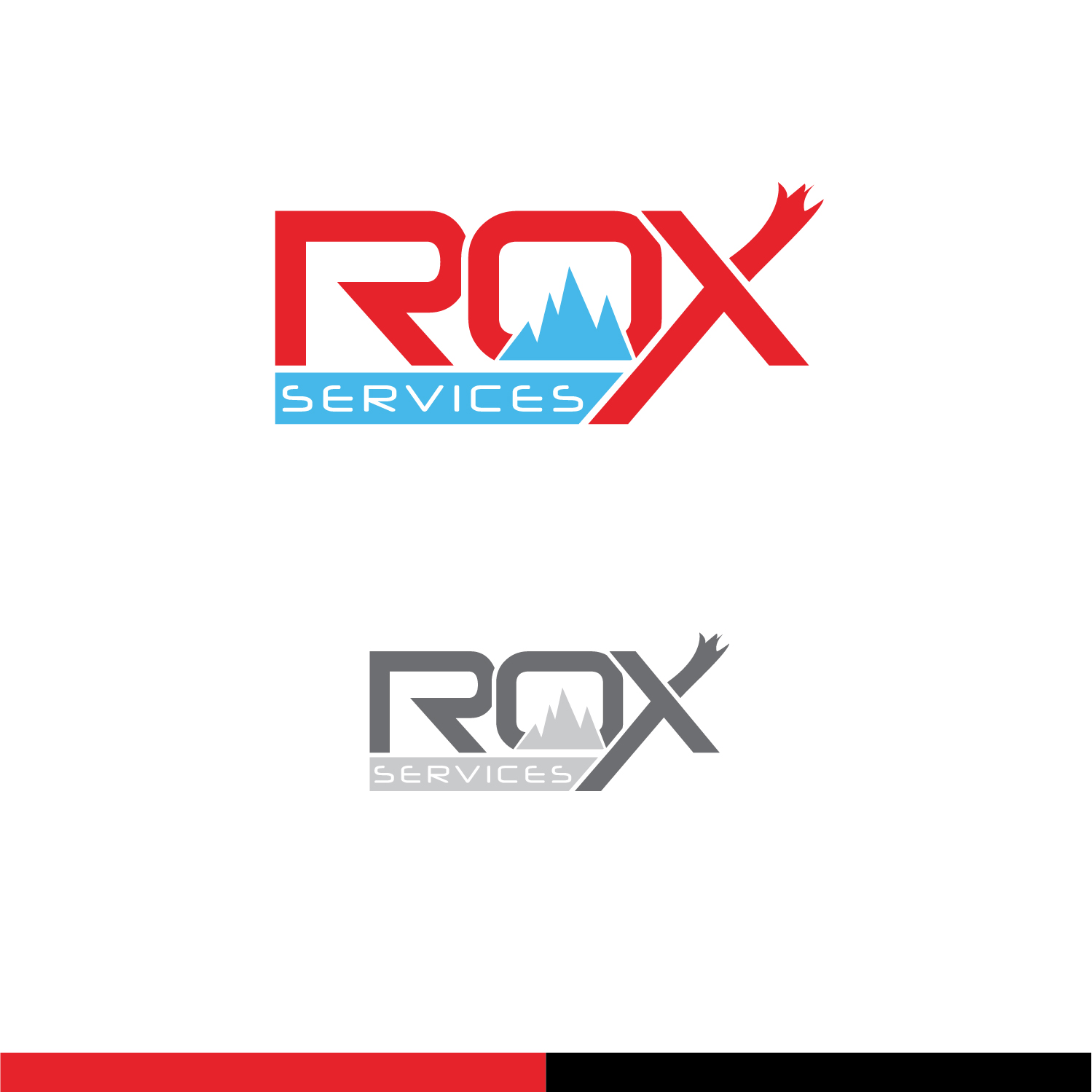 Logo Design by 3Guys for Rox Services LLC | Design #18073953
