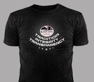 T-shirt Design by Detempo for Black Gate Distillery | Design: #18118627