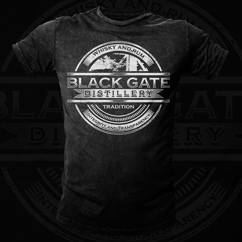 T-shirt Design by Bayu_susilo for Black Gate Distillery | Design #18041815