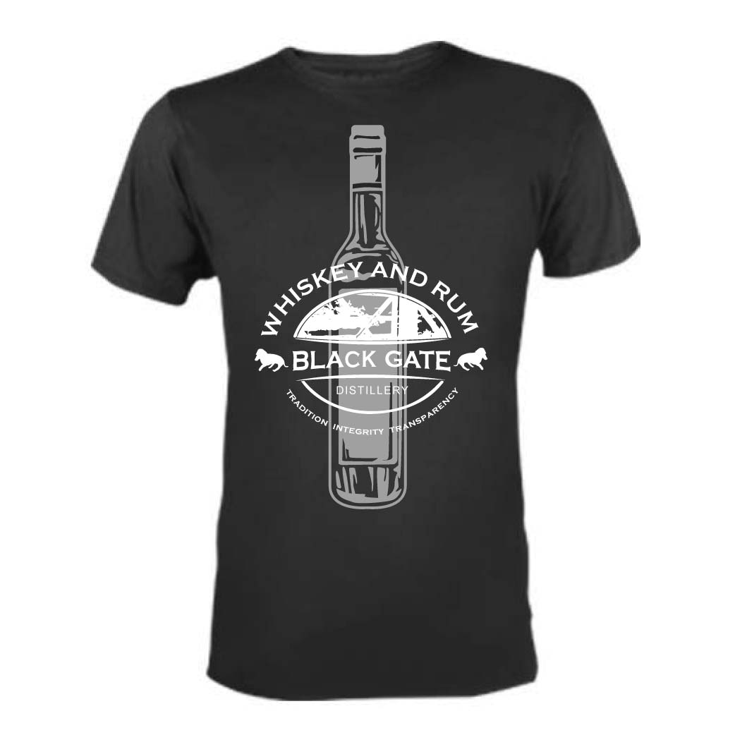 Diseño de Camiseta por 75-R-P-Z para Black Gate Distillery | Diseño #18118214