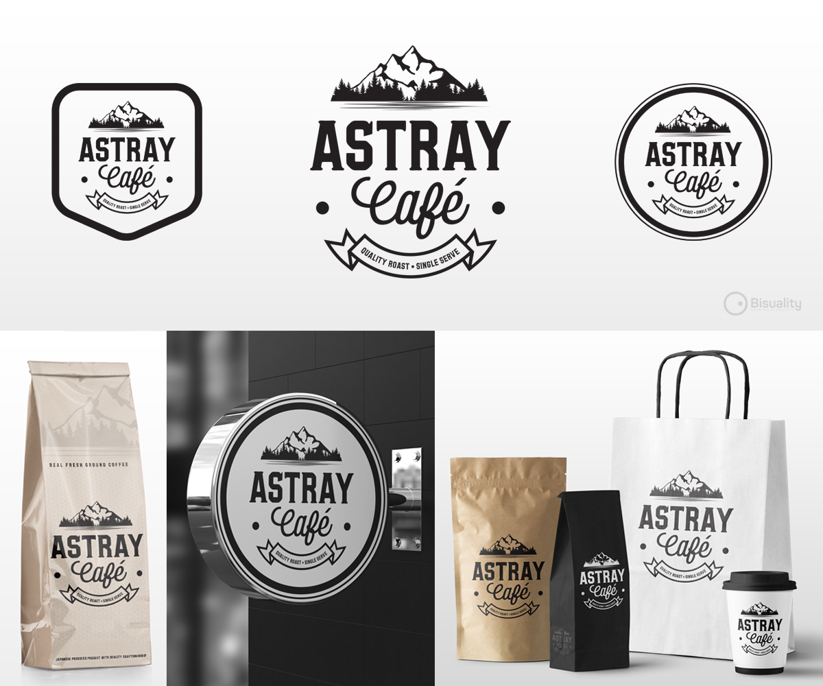 Logo Design by Bisuality for Astray Café | Design: #18081168