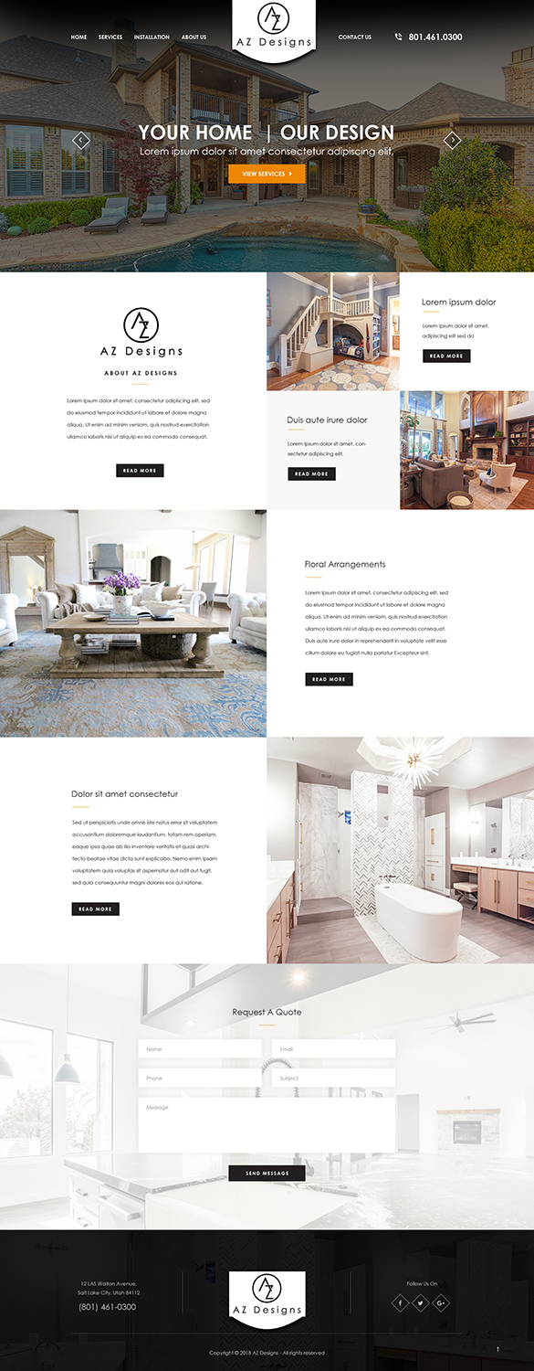 Diseño Web por Jyotsna Dutta para AZ Designs | Diseño #18127912