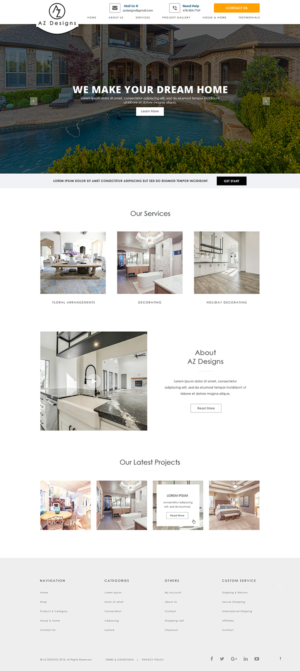 Web Design by Jyotsna Dutta for AZ Designs | Design: #18127943