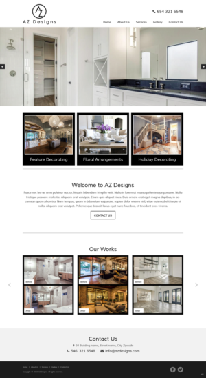 Web Design by pb for AZ Designs | Design: #18115595