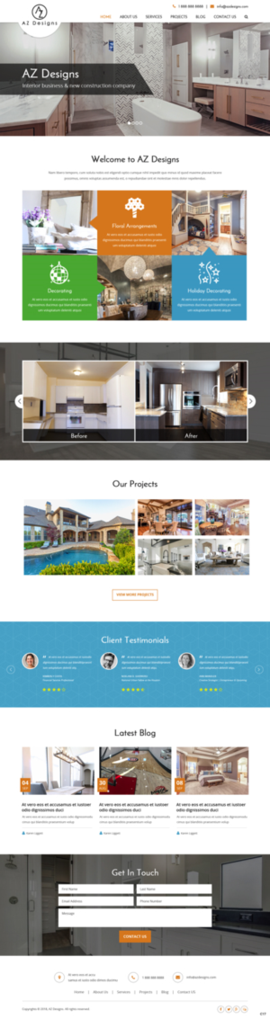 Web Design by pb for AZ Designs | Design: #18115609