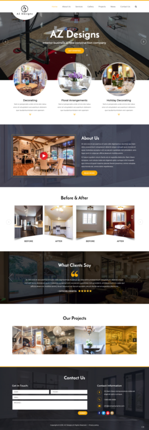 Web Design by pb for AZ Designs | Design: #18115610