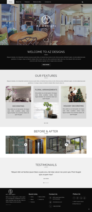 Web Design by pb for AZ Designs | Design: #18115615