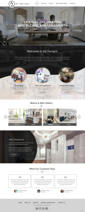 Web Design by pb for AZ Designs | Design: #18115621