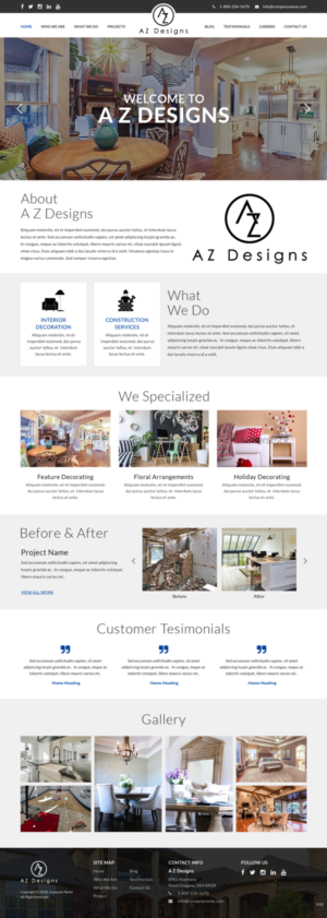 Web Design by pb for AZ Designs | Design: #18115622