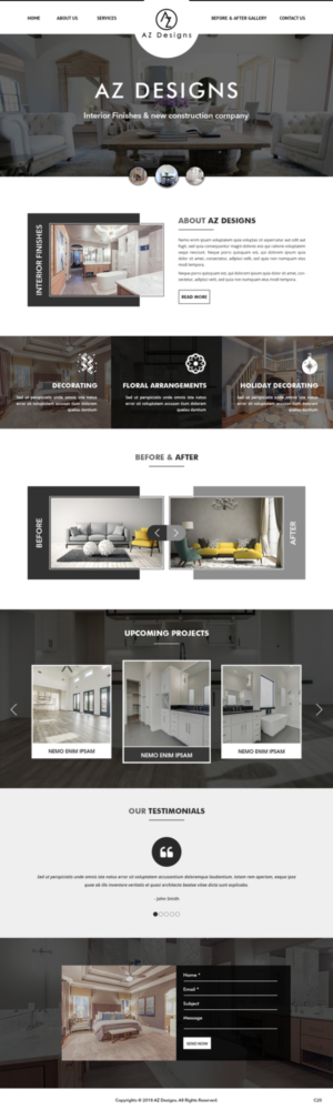 Web Design by pb for AZ Designs | Design: #18146259