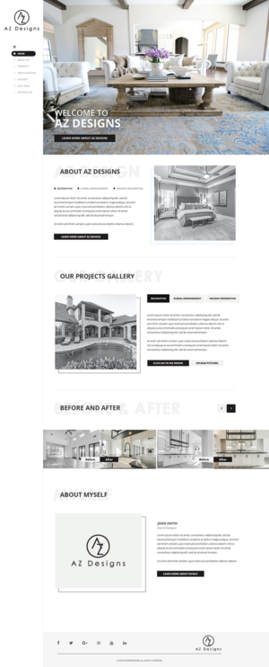 Web Design by PiXthemes for AZ Designs | Design: #18136733