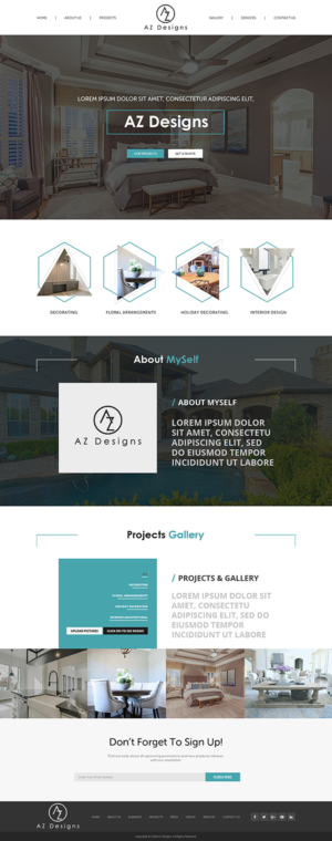 Web Design by PiXthemes for AZ Designs | Design: #18136757