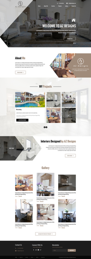 Web Design by PiXthemes for AZ Designs | Design: #18136873